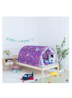 McDou Toddler sleeping tent, kids pop up tent, indoor playhouse, kids bed tent with mesh curtains, breathable mesh windows, double sewing thread for bedroom decoration  - Image 5