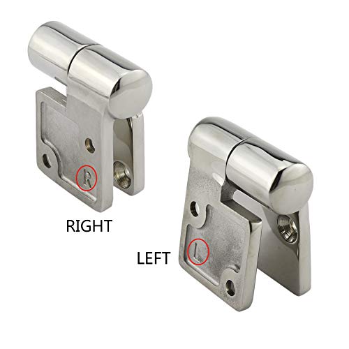 NRC&XRC Pair of Stainless Steel 316 Heavy Duty Marine Grade 3.5" x 1.5"Left & Right Lift-Off/Take-Apart Hinge Hinge Cast Hinge W/Screws - Image 4
