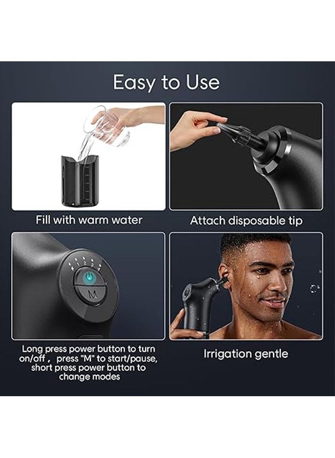 General - Earwax remover, 2000mAh battery ear cleaning tool, USB rechargeable ear cleaning kit, 6.8 fl oz water tank hydrodynamic cleaning system, safe and effective ear cleaning system - Image 1
