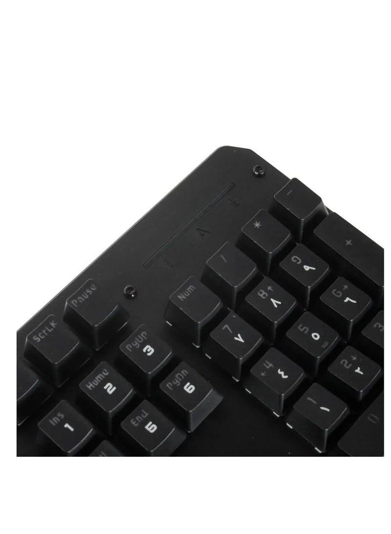 2بي حة مفاتيح ألعاب ميكانيكية 2B KB345 – إضاءة خلفية RGB بـ26 تأثير، تخطيط عربي وإنجليزي - Image 3