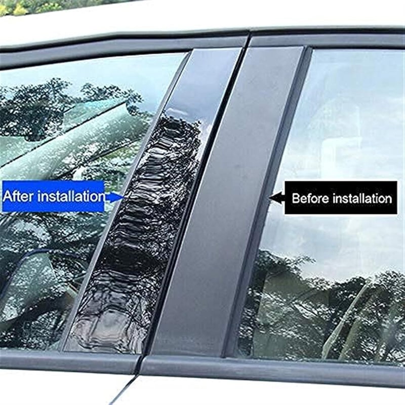 Wivplex Glossy Black Car Window Trim Cover - Image 2