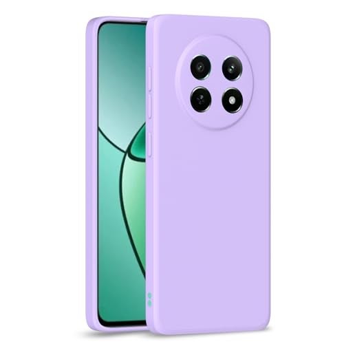 Pikkme Back Cover Camera Protection Shockproof Soft Matte Silicone Back for Realme Narzo 70x 5G / N65 / Realme 13/12/12X 5G/C65 (Purple) - Image 1