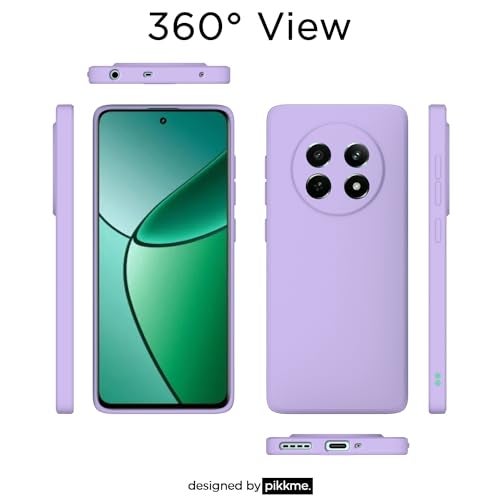 Pikkme Back Cover Camera Protection Shockproof Soft Matte Silicone Back for Realme Narzo 70x 5G / N65 / Realme 13/12/12X 5G/C65 (Purple) - Image 3
