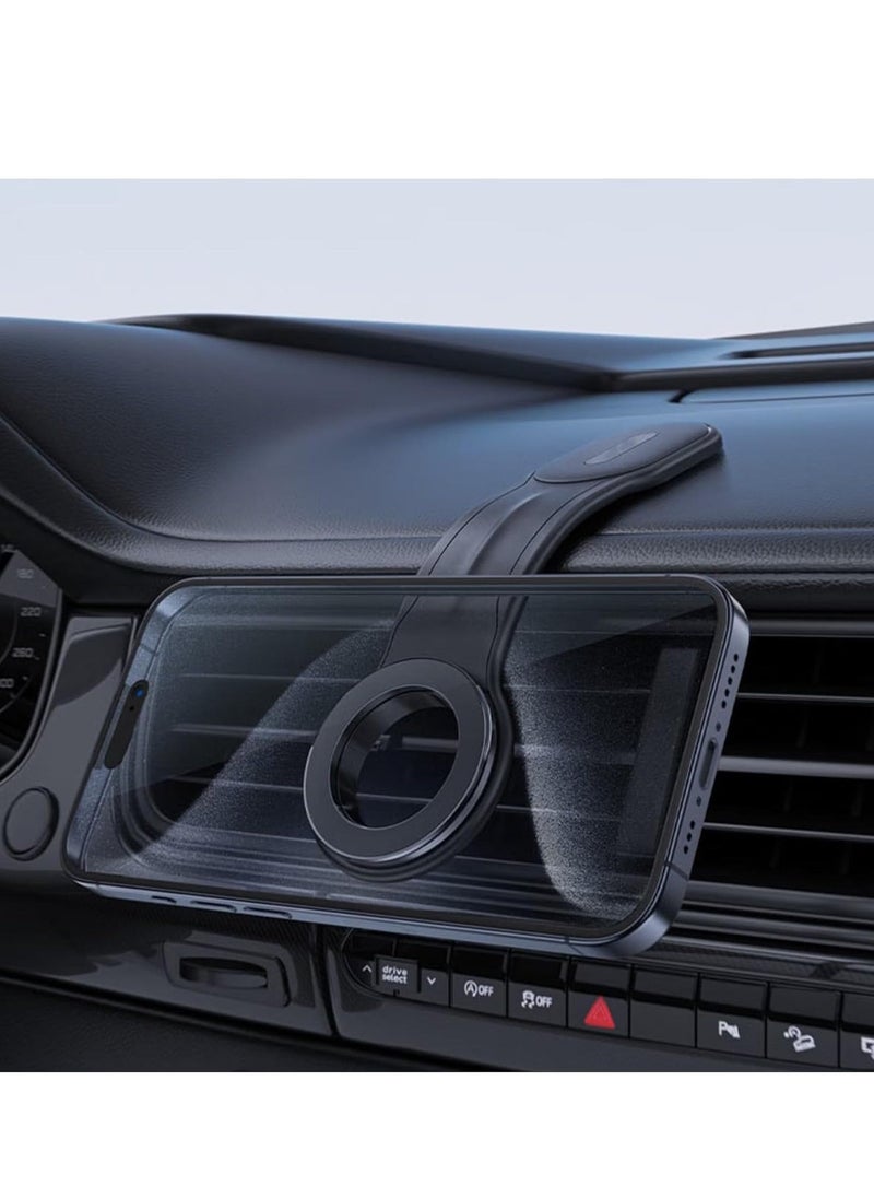 JAJEEK Magnetic Car Phone Holder – 360° Rotation, Strong Grip, Easy Installation, Universal Compatibility for Smartphones & GPS Devices - Image 2