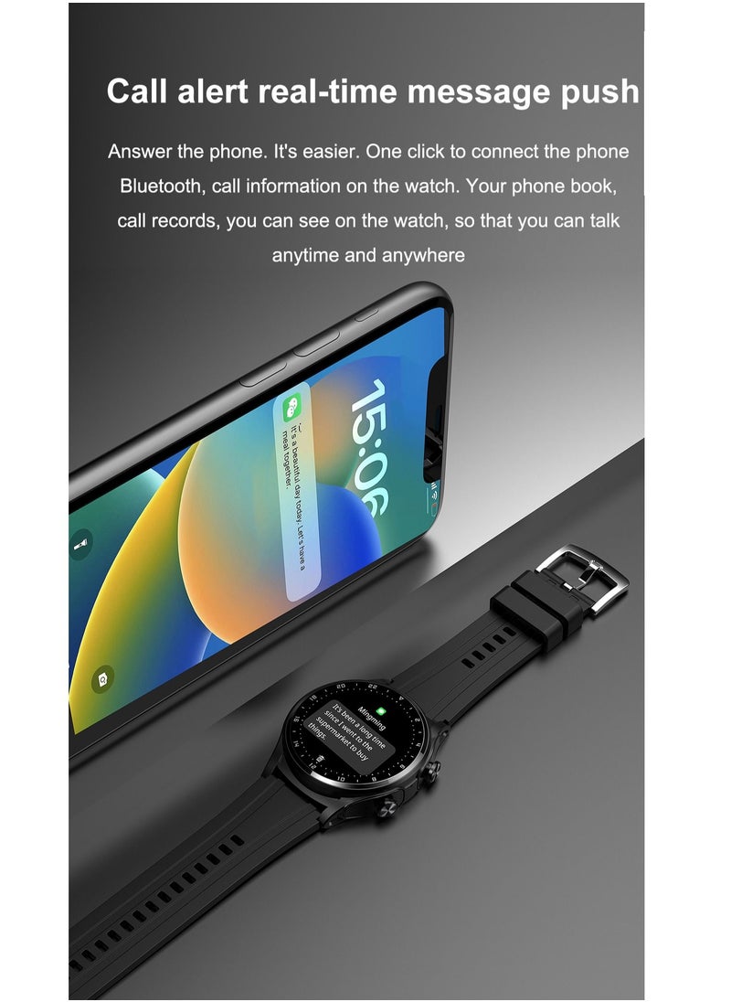 AROAQ - GT66 Smart Watch with TWS Earphones NFC Music Control 1.39 HD Screen Bluetooth Call Healthy Monitoring 100+ Sports Modes - Image 1