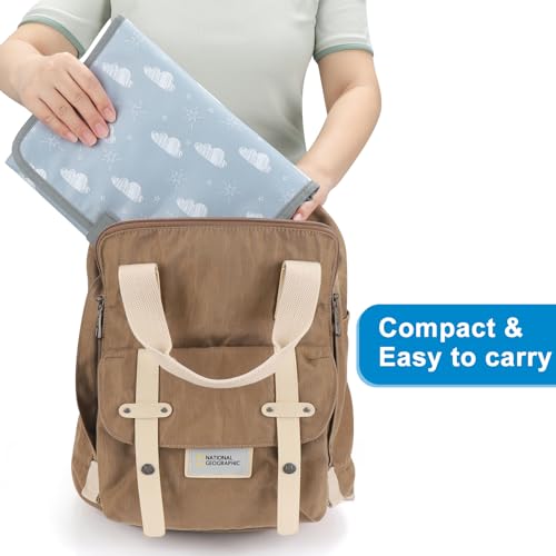 Accmor Portable Diaper Changing Pad, Waterproof Baby Changing Mat, Foldable Travel Diaper Changing Pads for Baby, Baby Essentials Shower Registry Gifts - Image 4