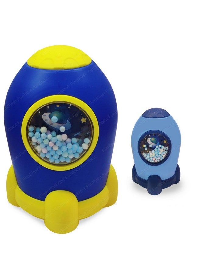 فنبلاست حصالة نقود Funblast Space Piggy Bank مع قفل رمز رقمي - حصالة نقود لتوفير المال، حصالة نقود بلاستيكية للأطفال، هدايا أعياد الميلاد للأولاد والبنات، حصالة نقود، صندوق نقود للأطفال (لون عشوائي) - عصري، أزرق - Image 1