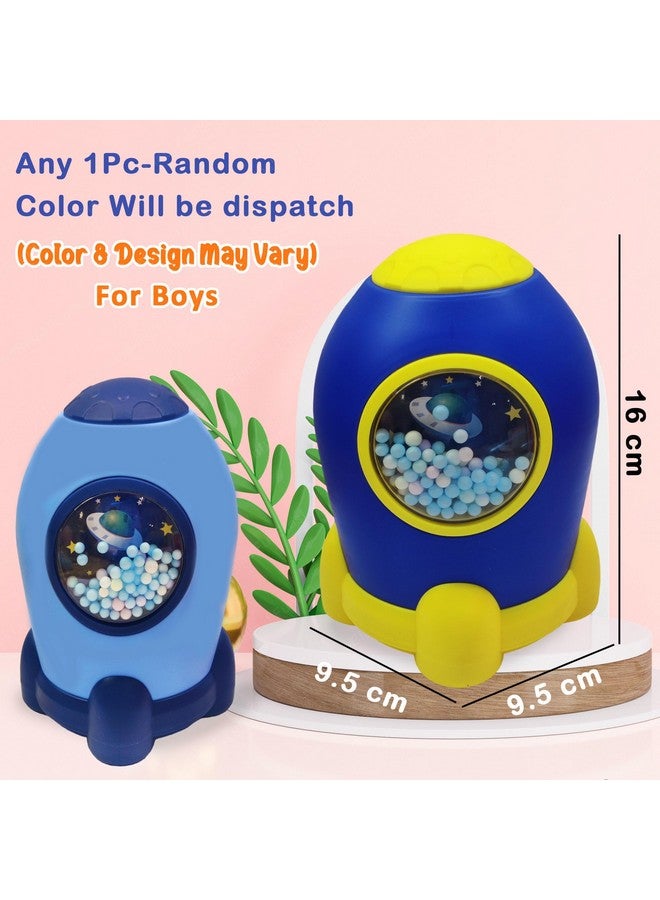 فنبلاست حصالة نقود Funblast Space Piggy Bank مع قفل رمز رقمي - حصالة نقود لتوفير المال، حصالة نقود بلاستيكية للأطفال، هدايا أعياد الميلاد للأولاد والبنات، حصالة نقود، صندوق نقود للأطفال (لون عشوائي) - عصري، أزرق - Image 2