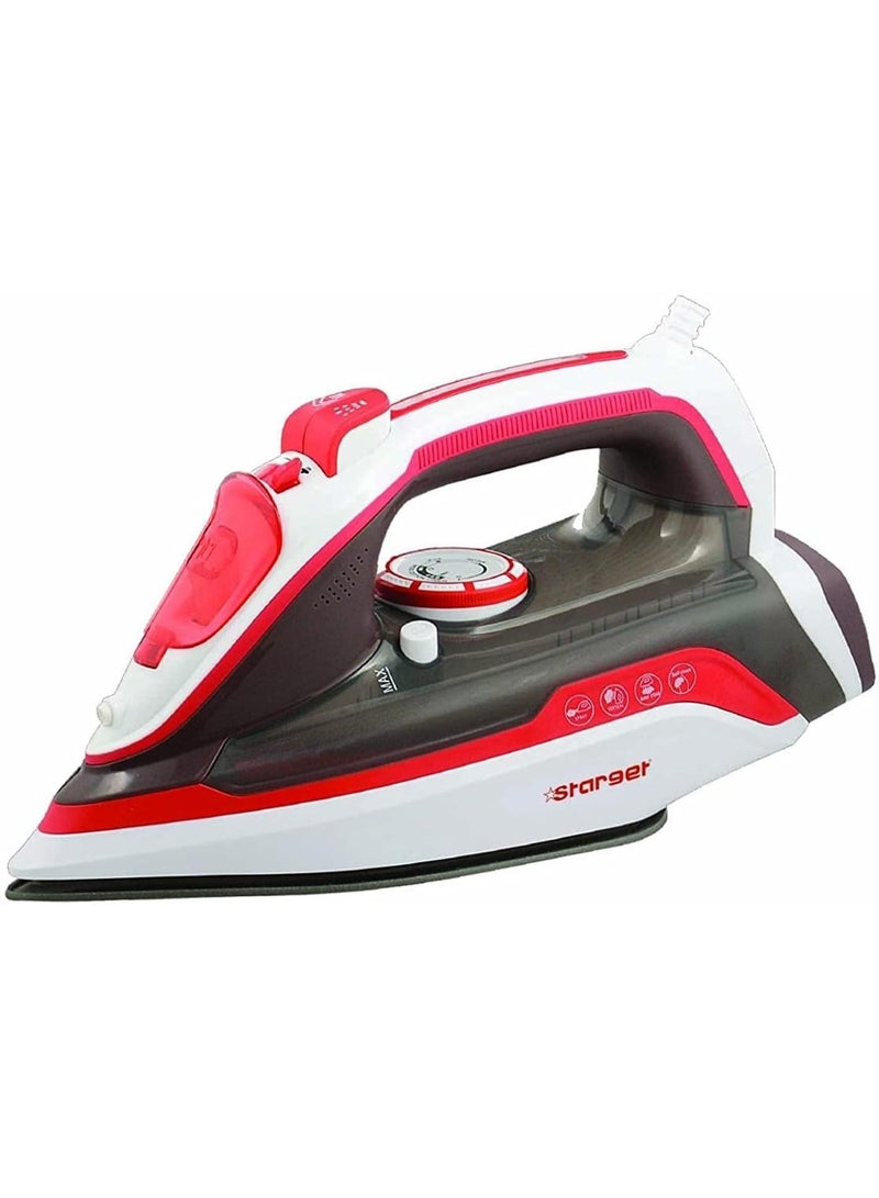 Starget 2400W Electric Steam Iron with Ceramic Soleplate for Suction and Self-Cleaning, ST-840, Multiple Colors - Image 1