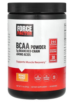 Force Factor BCAA Powder Orange Mango 7.1 oz (201 g) 