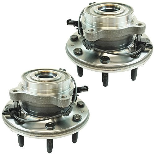 TRQ Front Wheel Hub Bearings Assembly Set Compatible with 2011-2019 Chevrolet Silverado 2500 HD Silverado 3500 HD GMC Sierra 2500 HD Sierra 3500 HD - Image 1