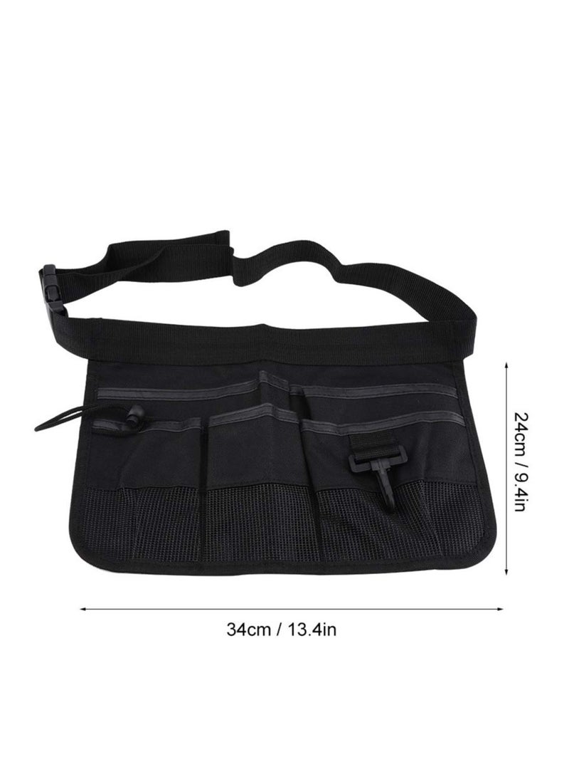 Zikra Tool Pockets, Multi Purpose Tool Bag Organizer, Multi Pockets Electrician Tool Pouch Bag, Multi Propose Waist Bag Thicken Belt, Oxford Materials, Waterproof, Multiple Storage Pockets(Black) - Image 5