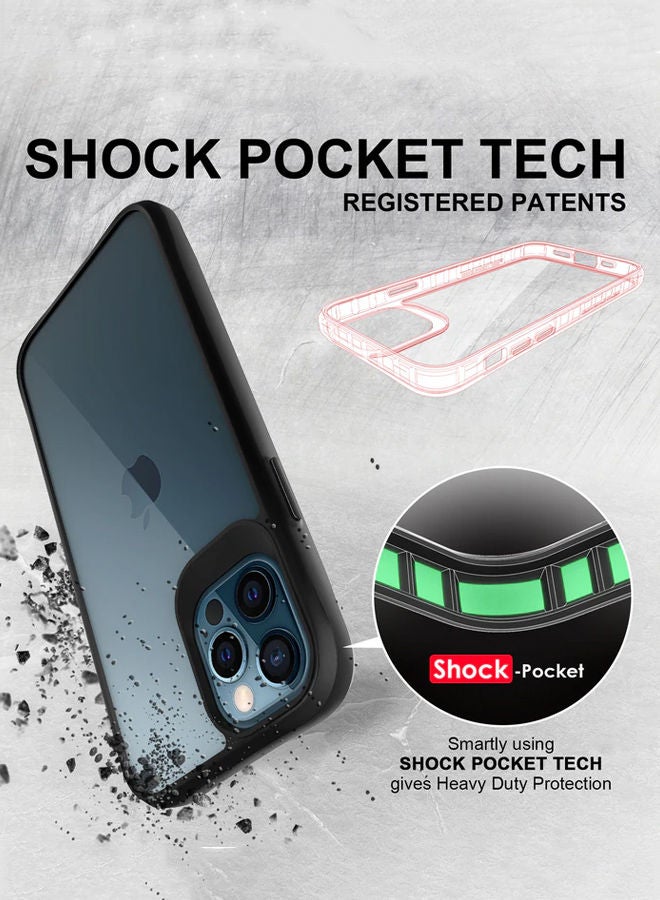 Theodor Protective Hybrid Case Cover For Apple Iphone 12 PRO MAX 6.7 Black - Image 4