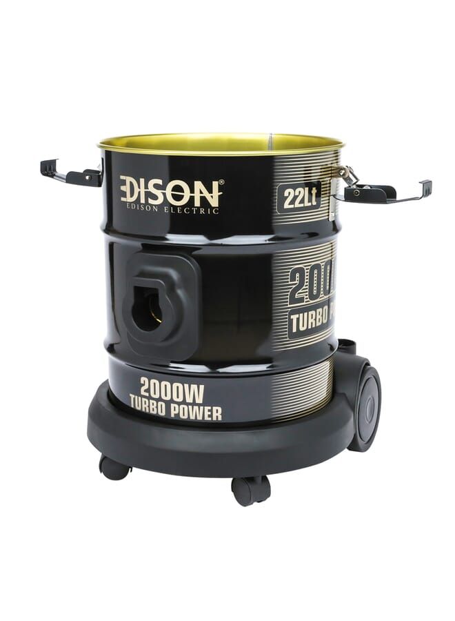 اديسون مكنسة كهربائية تيربو برميل 22 لتر أسود 2000 واط - Image 4