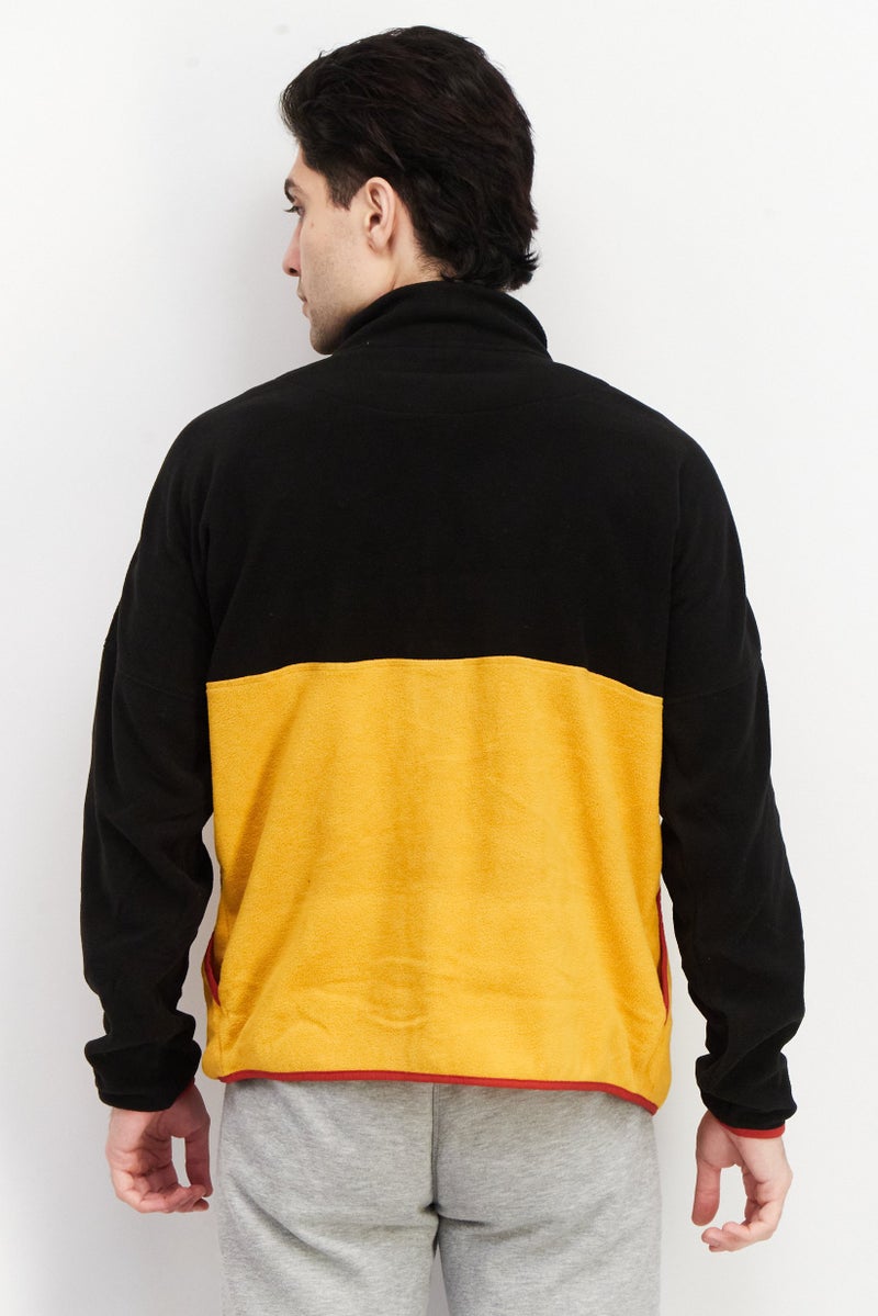 Penfield Men Mock Neck Two Tone Sweatshirt, Black - Image 3