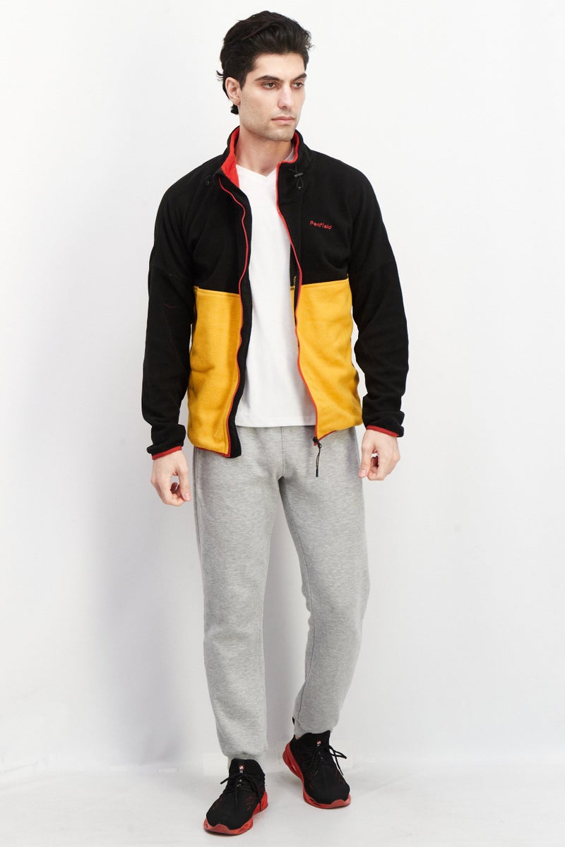 Penfield Men Mock Neck Two Tone Sweatshirt, Black - Image 2