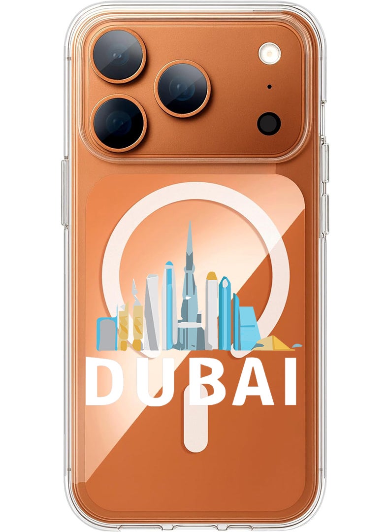 Theodor Magnetic Case for Apple iPhone 17 Pro Compatible with MagSafe Wireless Charging, Shockproof Phone Bumper Cover - Dubai Black - Image 1