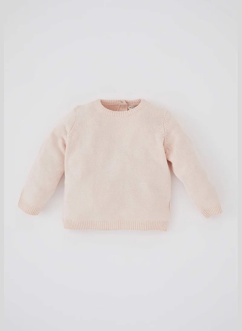 DeFacto BabyGirl Regular Fit Bike Neck Long Sleeve Tricot Pullover
