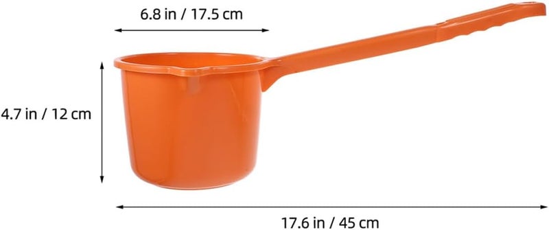 Climate adapted upgraded quality 2pcs Long Handle Water Ladle Plastic Bath Shower Rinse Scoop Hair Washing Water Cup Household Bathroom Bathing Accessories All condition resistant crafted quality - Image 2