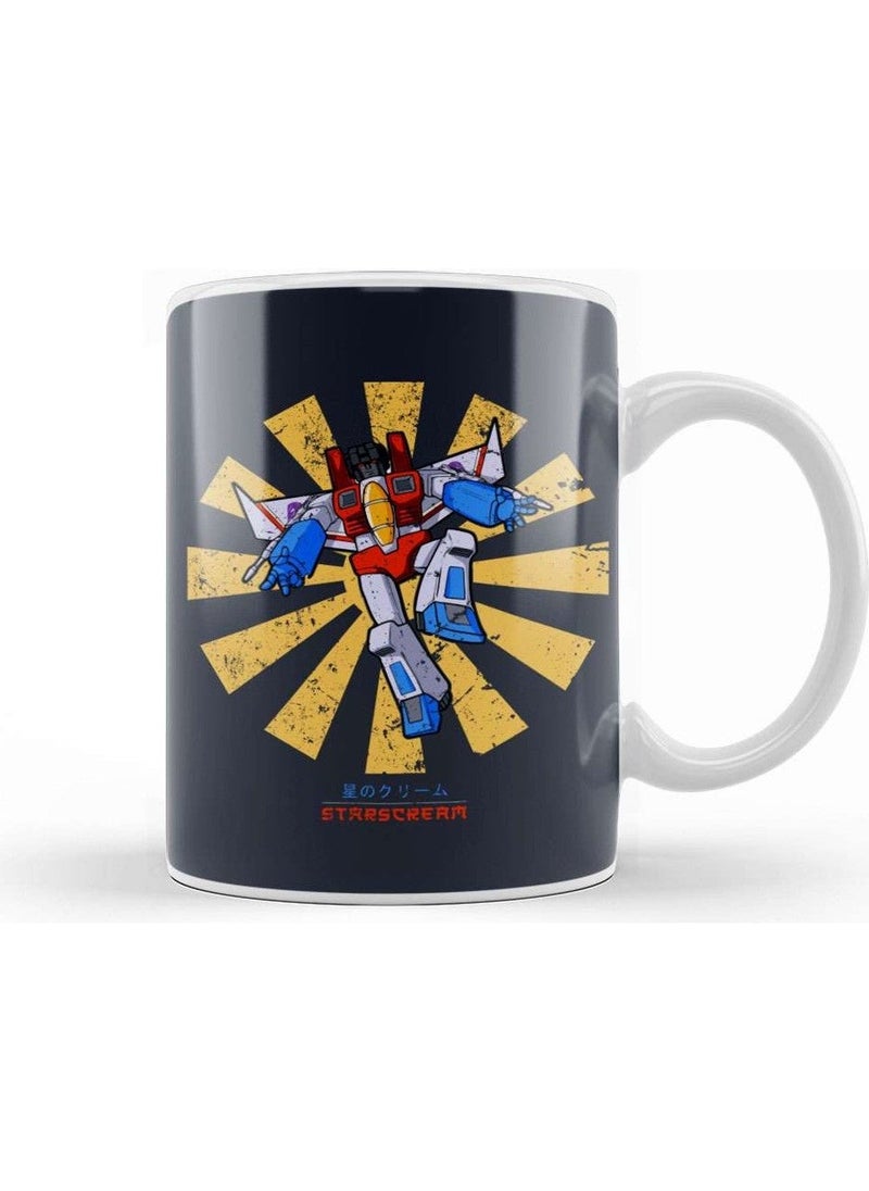 Phone Planet Print Shop Starscream Retro Japanese Transformers Mug Porcelain
