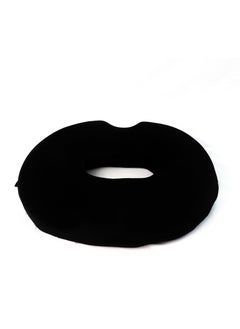 Hemorrhoid seat developed from German memory foam for prevention and recovery from hemorrhoid pain - lightweight with a removable cover - black color