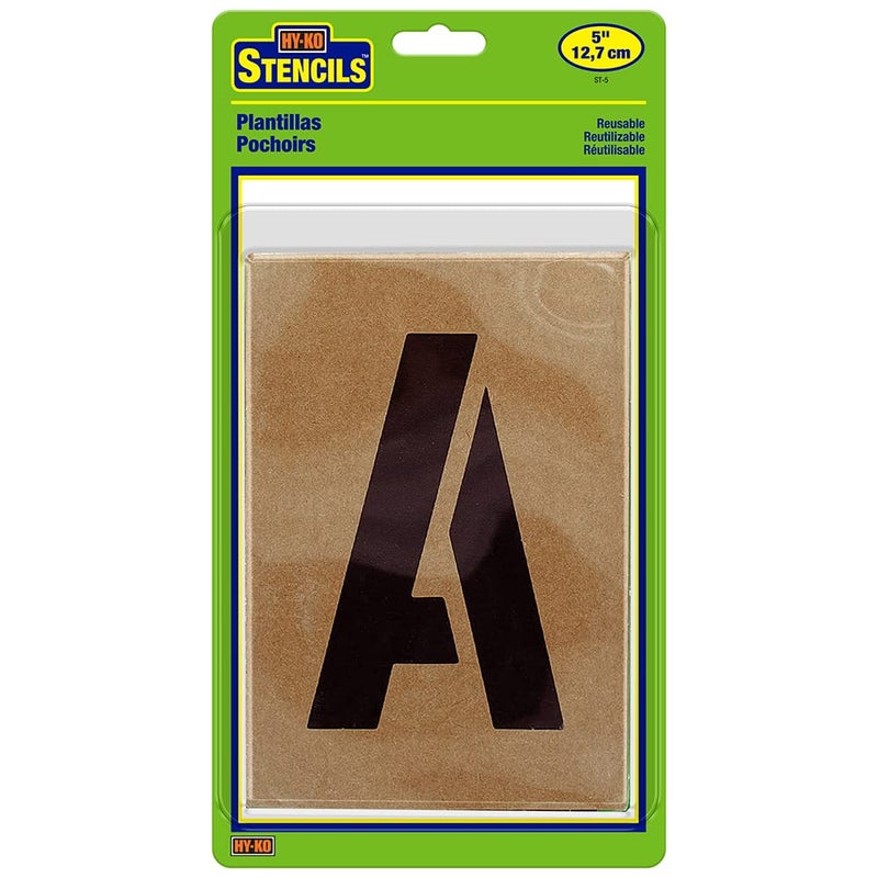 HY-KO Products ST-8 Number & Letter Stencils, 8 Inch, Tan - Image 5