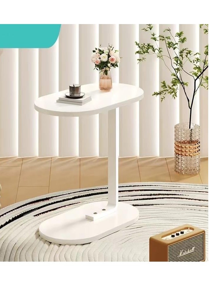 Decorhills Black C-Shaped End Table for Sofa & Bed, Compact Coffee Table with Waterproof & Rustproof Surface, Space-Saving Design, Manual Assembling required, Modern Side Table for Living Room, Bedroom & Office - Image 3