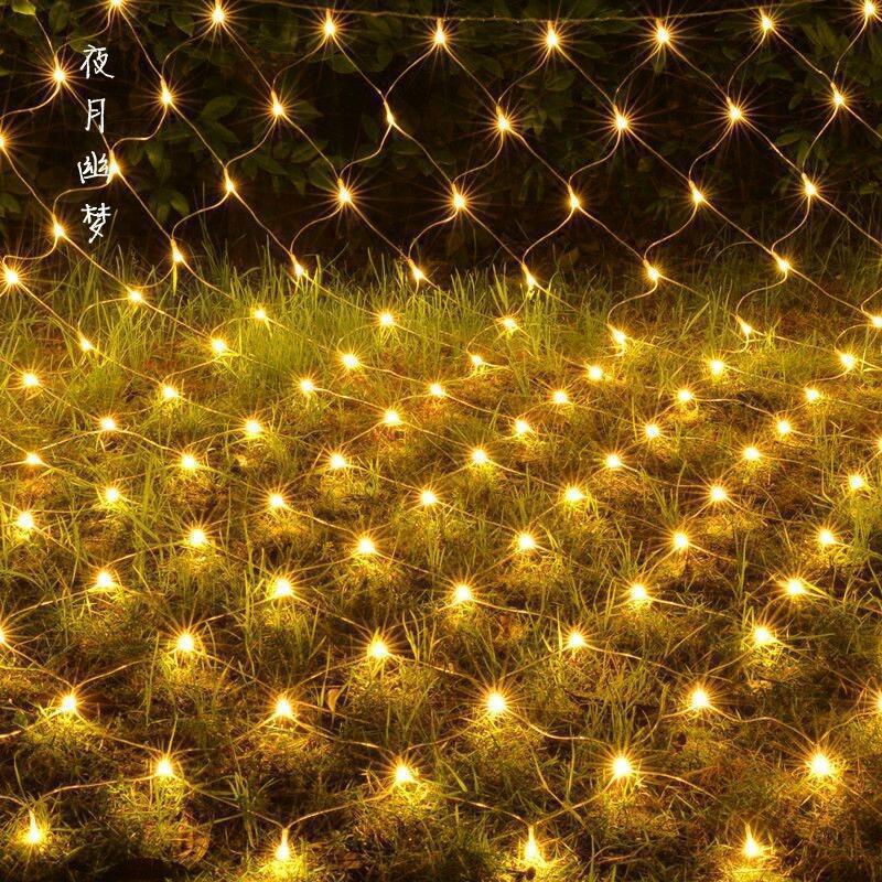 Lighting Engineering Led Fishing Net Lamp Outdoor Square Decorative Lamp Courtyard El Mesh Lamp String - Image 3