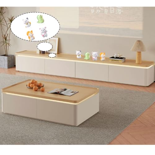 Zytiqt 4Pcs Miniature Toys, Cute Resin Animal Figurines for Home Decor, Living Room, Office Desk, Study Table, Aesthetic Decorative Items, Gift Idea (Cat, Dinosaur, Squirrel, Bear) - Image 5