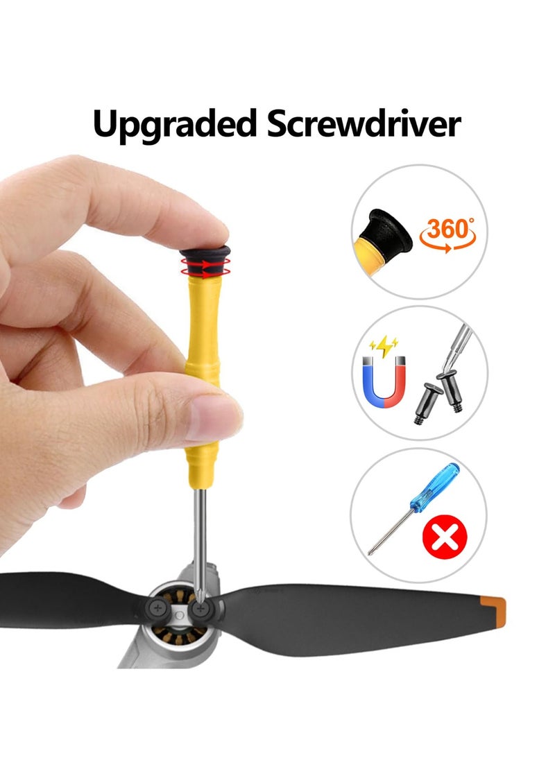 LumsAura (16 Pcs)- Mini 4 Pro/Mini 3 Pro Propellers Blades for DJI Mini 4 Pro/Mini 3 Pro, Replacement Low-Noise and Quick-Release Props Wings Compatible with DJI Mini 4 Pro/Mini 3 Pro Drone Accessories  - Image 2