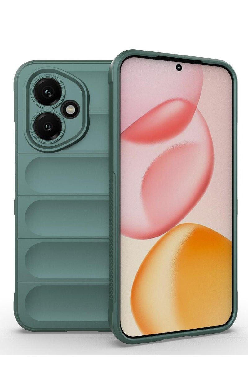 Phone case cover Magic Shield TPU + Silicone Shockproof Phone Case For  Honor 400 (Dark Green) - Image 1