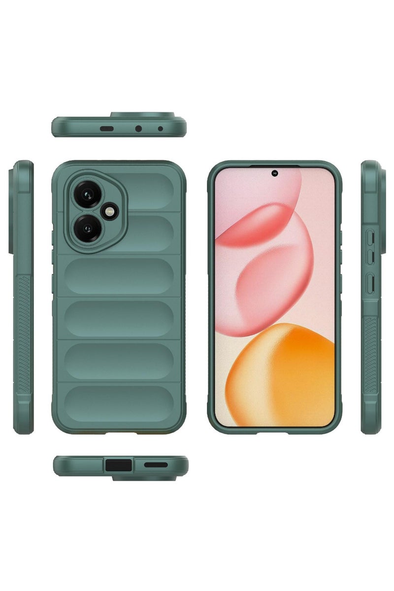 Phone case cover Magic Shield TPU + Silicone Shockproof Phone Case For  Honor 400 (Dark Green) - Image 2