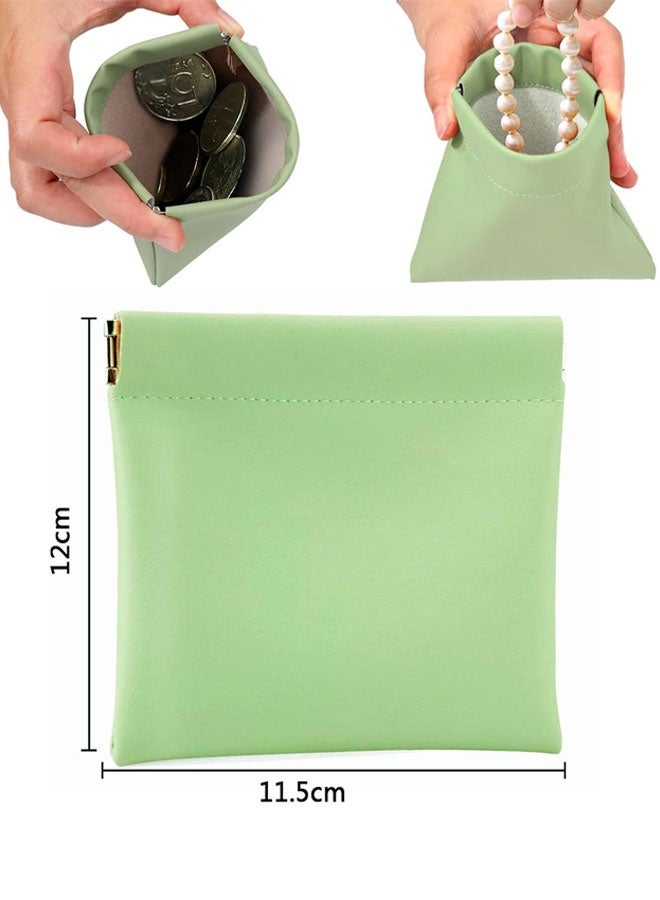 4pcs Small Makeup Bag for Purse, Waterproof Portable No Zipper Self-closing Pocket Cosmetic Bag for Women Mini Travel Storage bag for Cosmetics Headphones Jewelry - Image 2