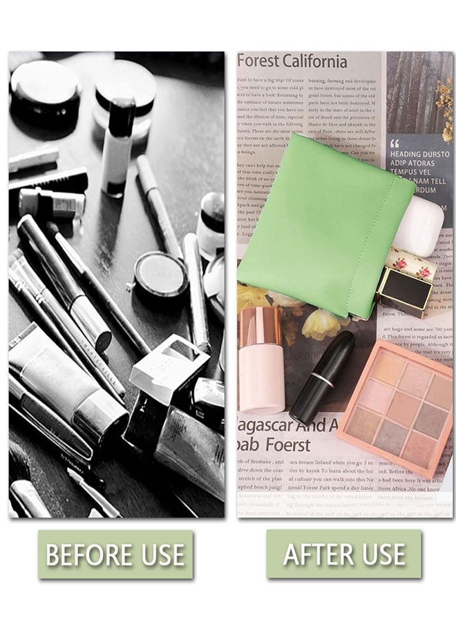 4pcs Small Makeup Bag for Purse, Waterproof Portable No Zipper Self-closing Pocket Cosmetic Bag for Women Mini Travel Storage bag for Cosmetics Headphones Jewelry - Image 4