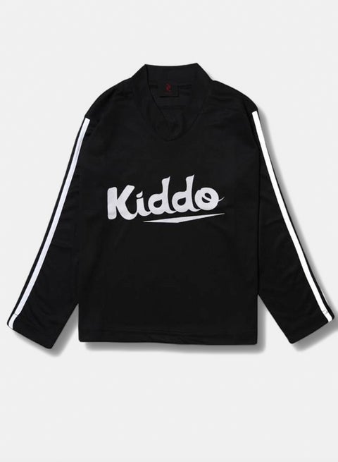 سويت شيرت جيرسيه أسود للأطفال – للجنسين، للاستخدام اليومي