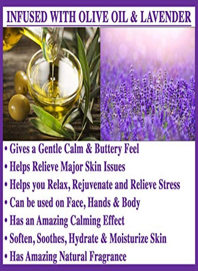 Olivia Care Premium Bath & Body Bar Soap | Organic, Vegan & Natural | Olive Oil | Repairs, Hydrates, Moisturizes & Deep Cleans | Repair Dry Skin | Sustainable Palm Oil | Made In Usa | 8 Oz Lavender - Image 4