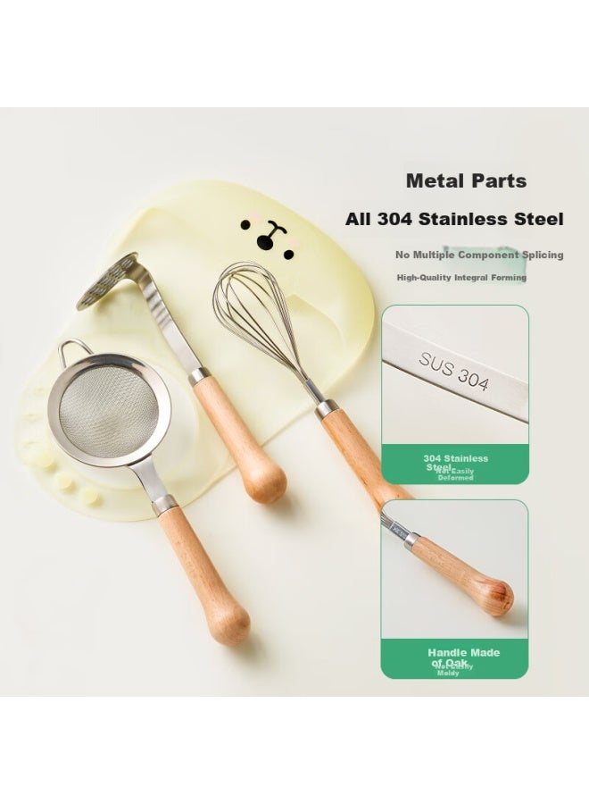 Plodon Baby Food Preparation Tools, 30 Mesh Rice Oil Strainer Sieve, 304 Stainless Steel, Maternal And Infant Baking Tools - Image 2