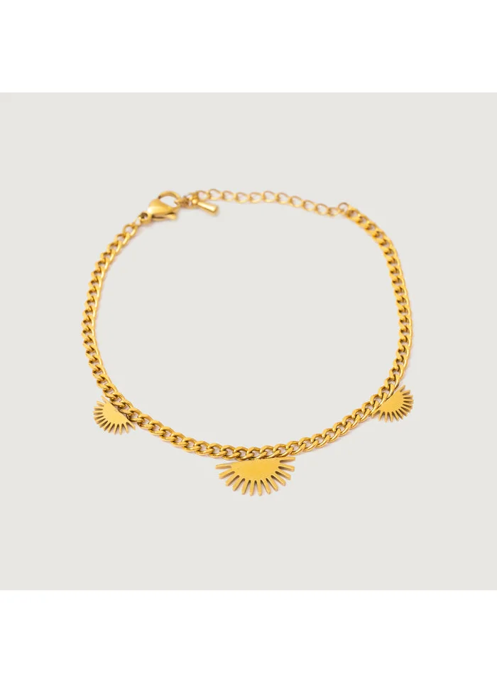 noya 18K Gold Plated Batur Sunrise Motif Bracelet
