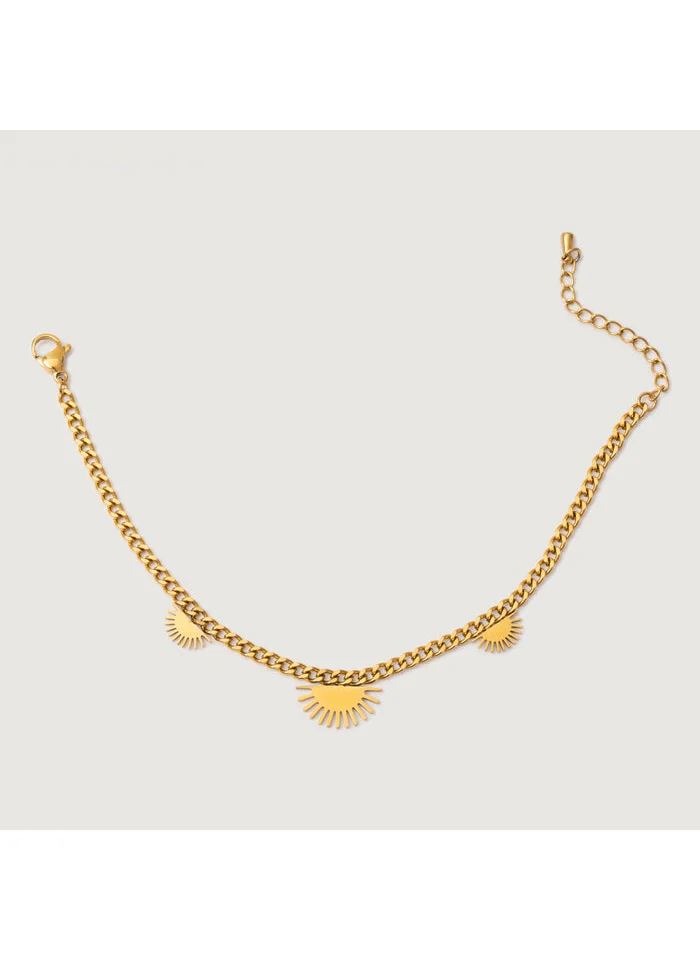 noya 18K Gold Plated Batur Sunrise Motif Bracelet