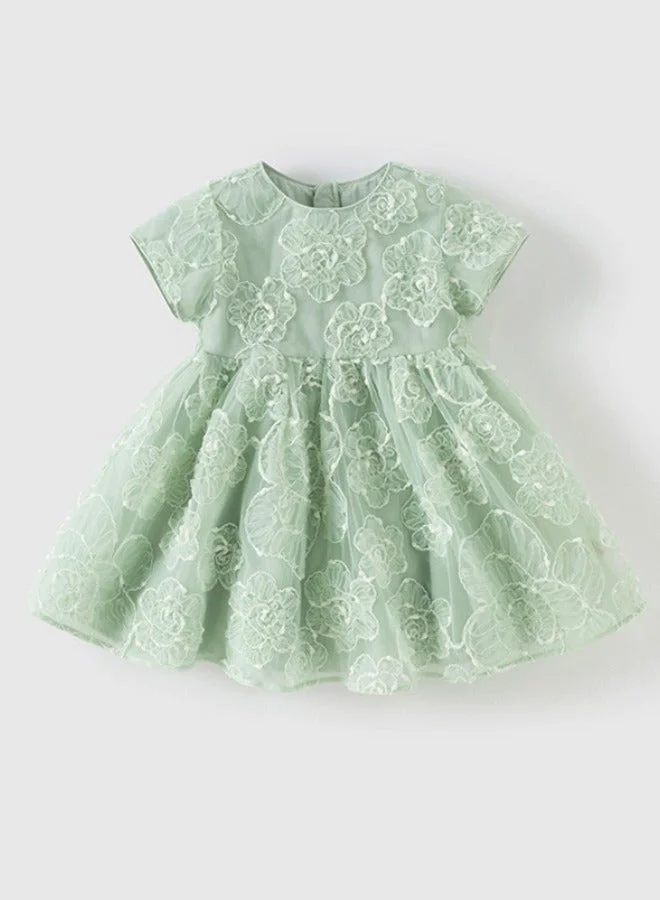 Dave & Bella  Girls Floral Embroidered Tulle Dress for Women | Best Price UAE