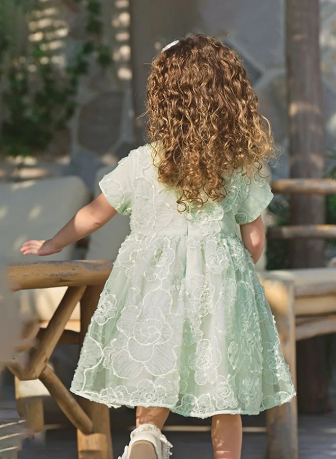 Dave & Bella  Girls Floral Embroidered Tulle Dress for Women | Best Price UAE