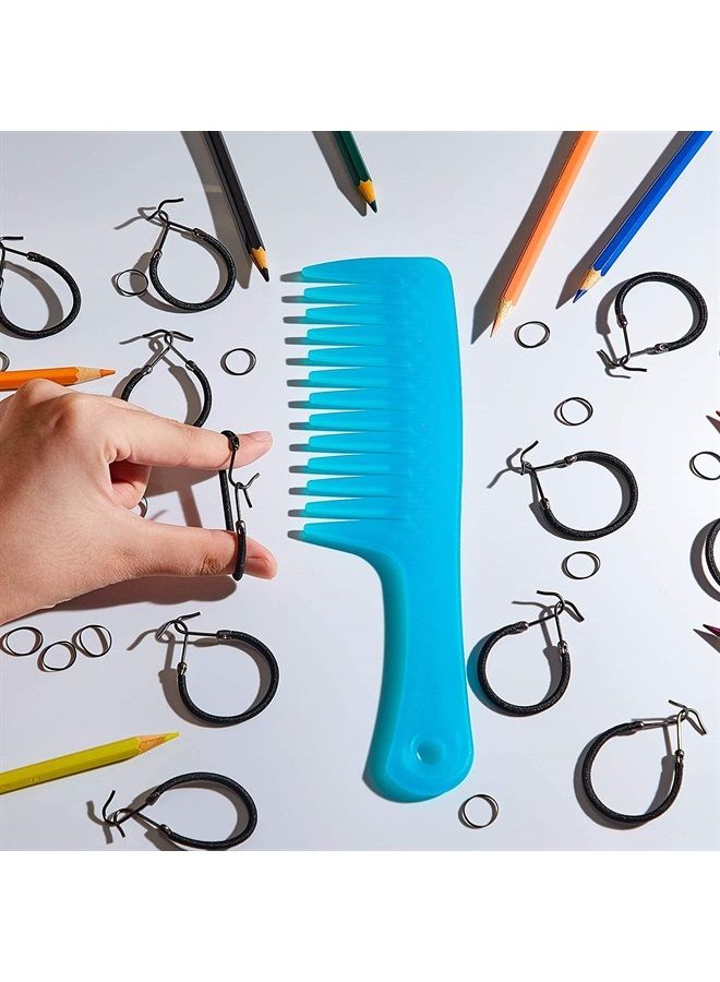 Hotop 15 Pieces Elastic Hook Hair Tie Styling Ponytail Holder Hooks Hair Cord for Curly Hair Long Hair (Black) - Image 5