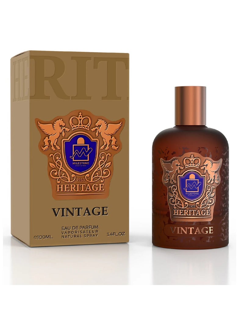 Milestone Heritage Vintage Eau De Parfum For Unisex - 100 ML - Image 1