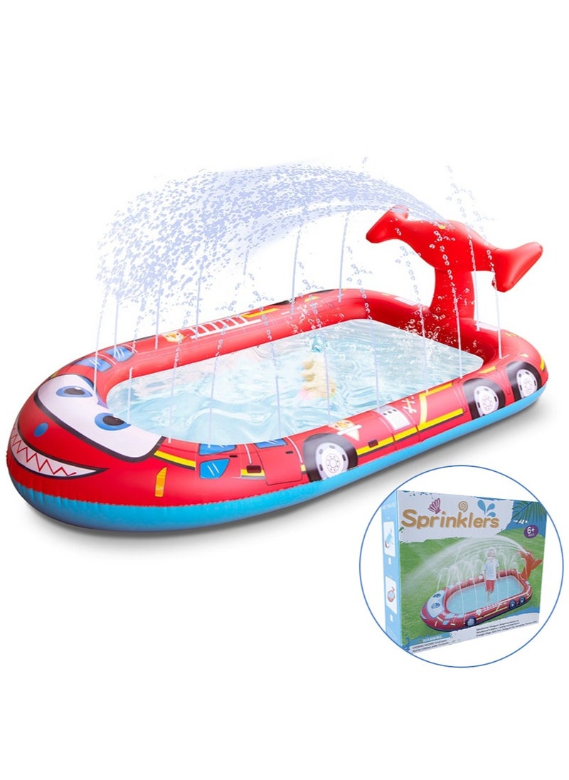 Leon Home 180*90*40cmChildren's inflatable fountain pool | Children's inflatable paddling pool | Outdoor swimming pool | Outdoor water toys suitable for boys and girls to play in the water in summer  - Image 1