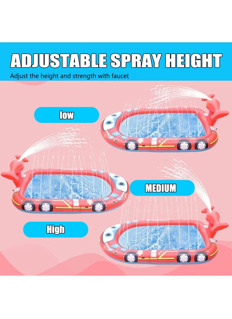 Leon Home 180*90*40cmChildren's inflatable fountain pool | Children's inflatable paddling pool | Outdoor swimming pool | Outdoor water toys suitable for boys and girls to play in the water in summer  - Image 4