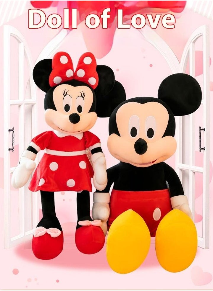 SISGL - 3-Piece Lovely Mickey And Minnie Mouse Stuffed Animal Throw Plushie Pillow Doll Soft Fluffy Friend Hugging Cushion-Present For Every Age And Occasion - Image 1