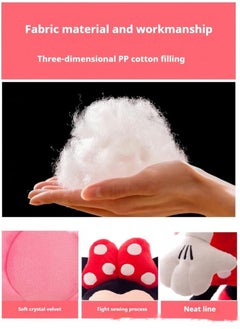 SISGL 3-Piece Lovely Mickey And Minnie Mouse Stuffed Animal Throw Plushie Pillow Doll Soft Fluffy Friend Hugging Cushion-Present For Every Age And Occasion  - Image 3