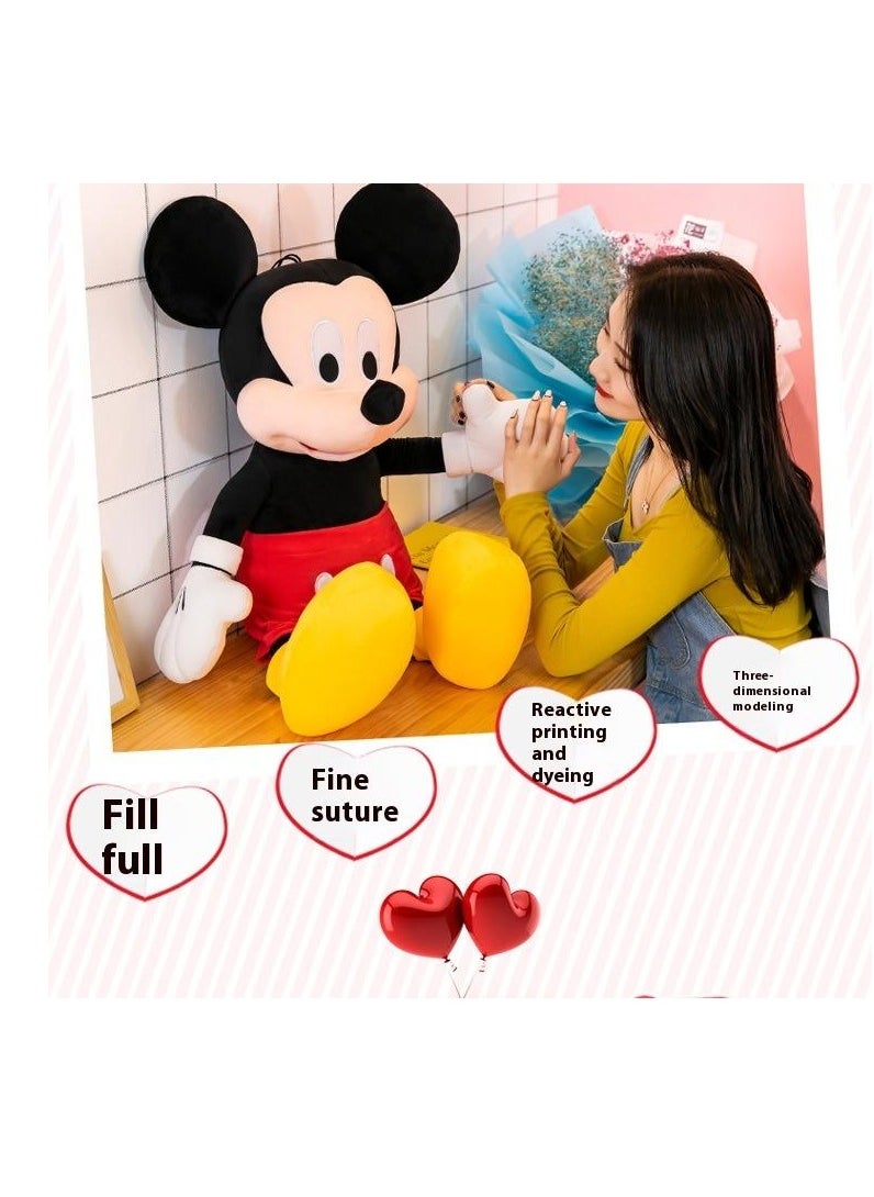 SISGL - 3-Piece Lovely Mickey And Minnie Mouse Stuffed Animal Throw Plushie Pillow Doll Soft Fluffy Friend Hugging Cushion-Present For Every Age And Occasion - Image 1
