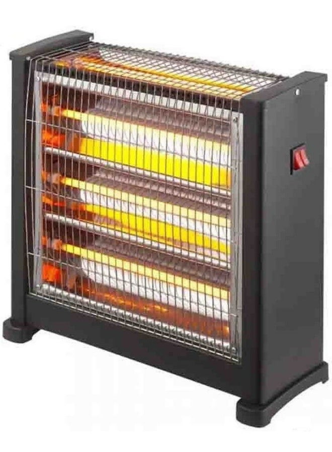 آيكون ايكون دفاية كوارتز كهربائية بقدرة 2400 واط- 4 شمعات - 4 درجات تحكم بالحرارة - 220-240 فولت /50-60 هرتز - لون اسود - - ICO-1703H - Image 1