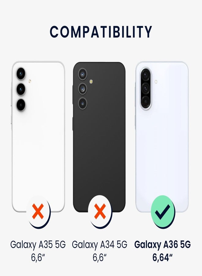 kwmobile Screen Protectors Compatible with Samsung Galaxy A36 5G Screen Protector - 6X Ultra-Clear Transparent Phone Films - Image 5
